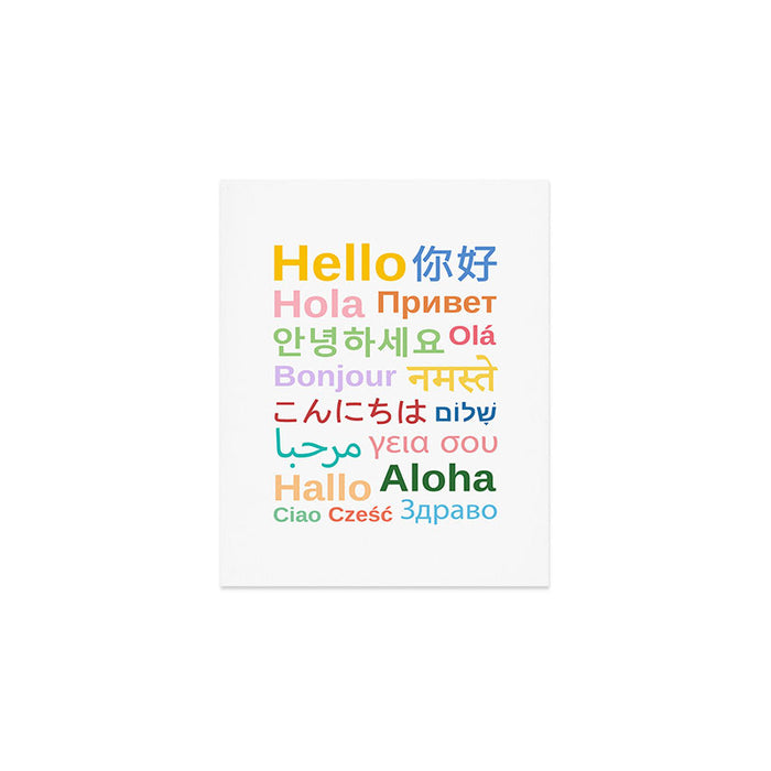Hello In Different Languages Art Print Gallery Image 1