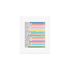 Hello In Different Languages - Rainbow Art Print Gallery Image 1