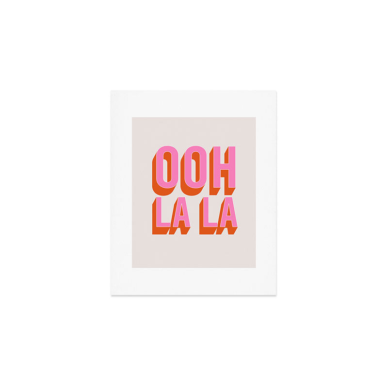 Ooh La La (Pink) Art Print Gallery Image 1