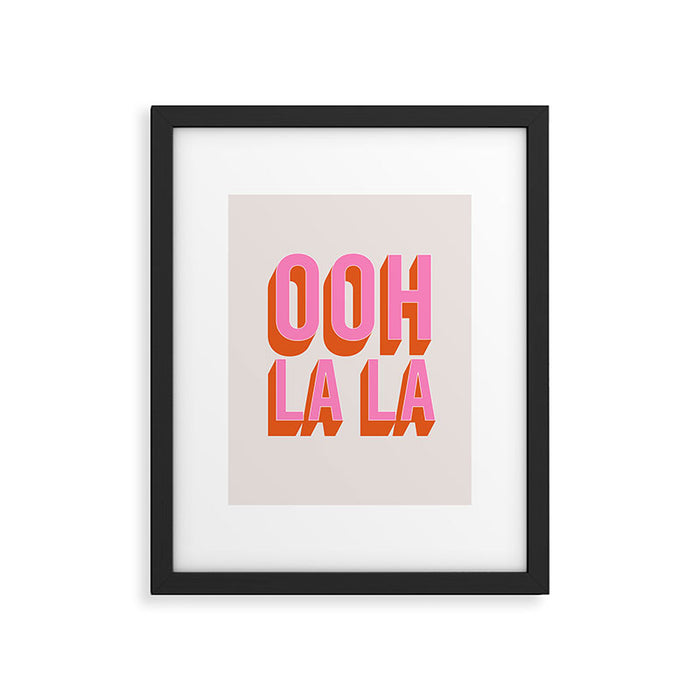 Ooh La La (Pink) Framed Art Print Gallery Image 1