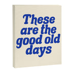 These Are The Good Old Days (Blue Beige) Canvas Print Gallery Image 3