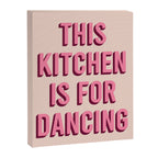 This Kitchen Is For Dancing (Pink) Canvas Print Gallery Image 6