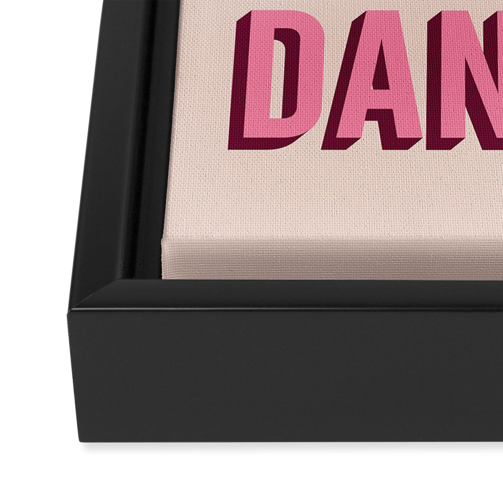 This Kitchen Is For Dancing (Pink) Framed Canvas Print Gallery Image 3