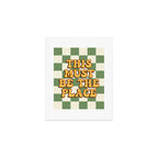 This Must Be The Place (Green Checkerboard) Art Print Gallery Image 1