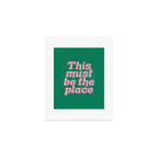 This Must Be The Place - Green Pink Art Print Gallery Image 1