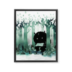A Quiet Spot (in green) Framed Canvas Print Gallery Image 8