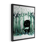 A Quiet Spot (in green) Framed Canvas Print Gallery Image 2