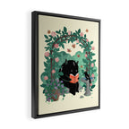 A Quiet Summer Spot (Monster Book Lover) Framed Canvas Print Gallery Image 2