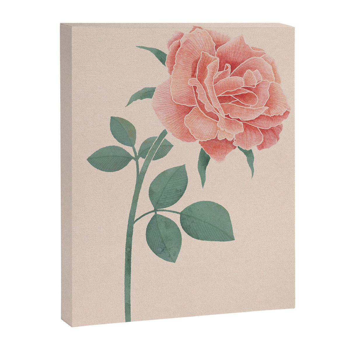 A Simple Rose Canvas Print Gallery Image 6