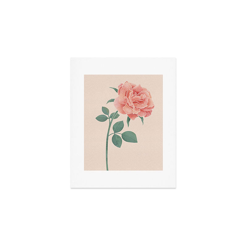 A Simple Rose Art Print Gallery Image 1