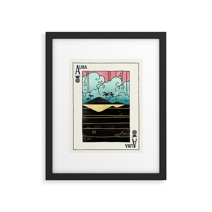 Ace of Aloha Framed Art Print Gallery Image 1