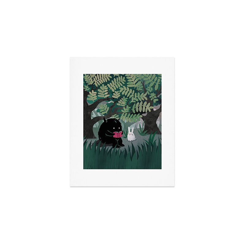 Another Quiet Spot (in Green) Art Print Gallery Image 1