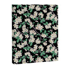 Apple Blossom Pattern on Black Canvas Print Gallery Image 6