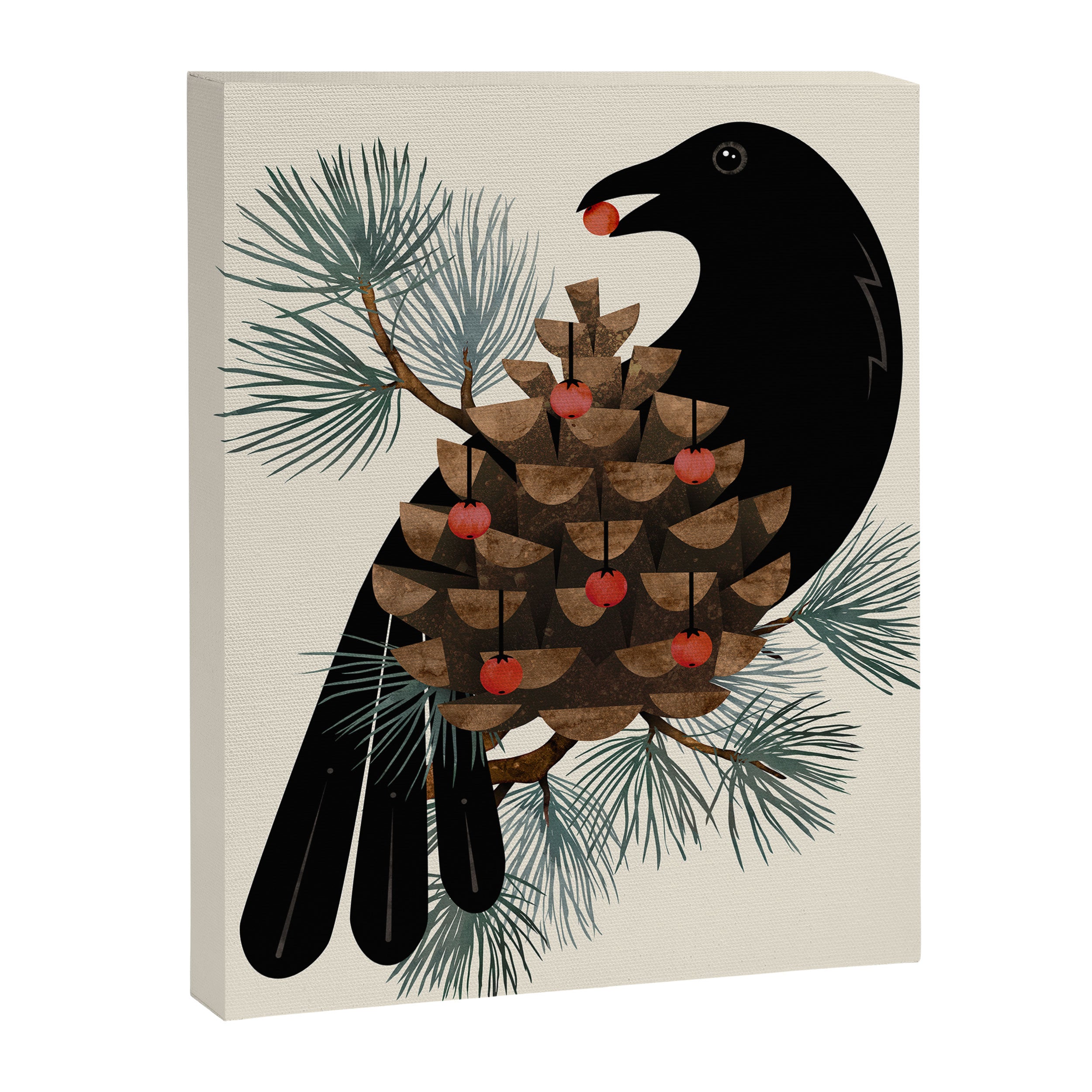 Bird & Berries Canvas Print Gallery Image 6