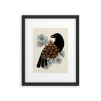 Bird & Berries Framed Art Print Gallery Image 5