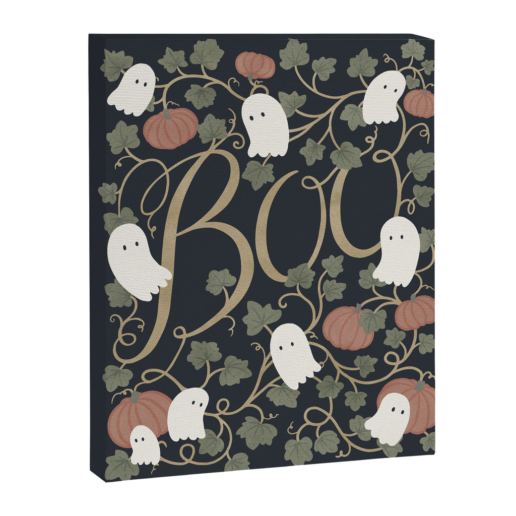 Boo! (Ghosts in the Pumpkin Patch) Canvas Print Gallery Image 6