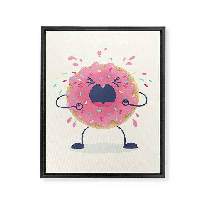 Donut Tantrum Framed Canvas Print Gallery Image 1