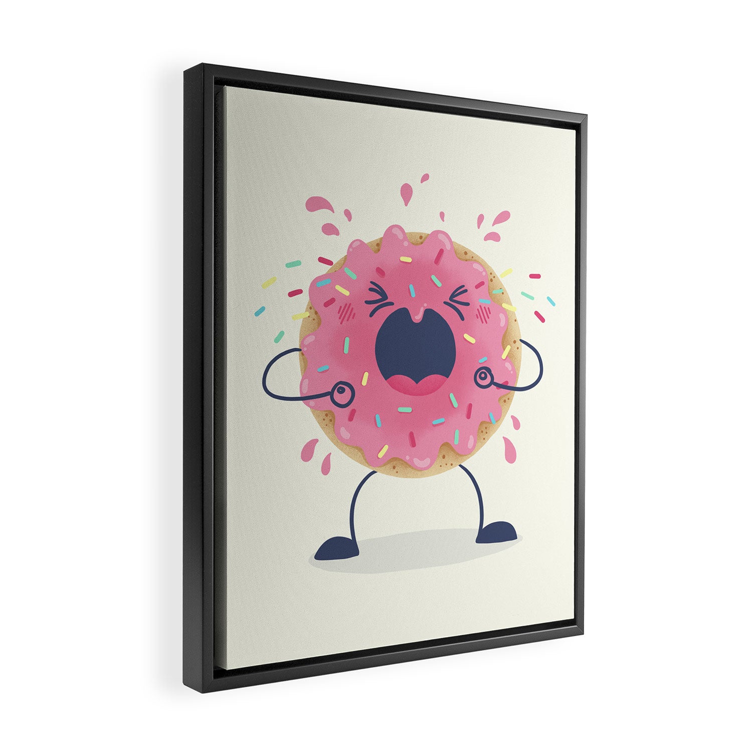 Donut Tantrum Framed Canvas Print Gallery Image 2
