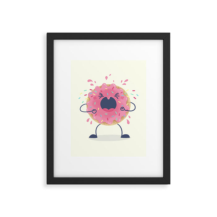 Donut Tantrum Framed Art Print Gallery Image 1