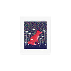 Fox in the Garden Art Print Gallery Image 1