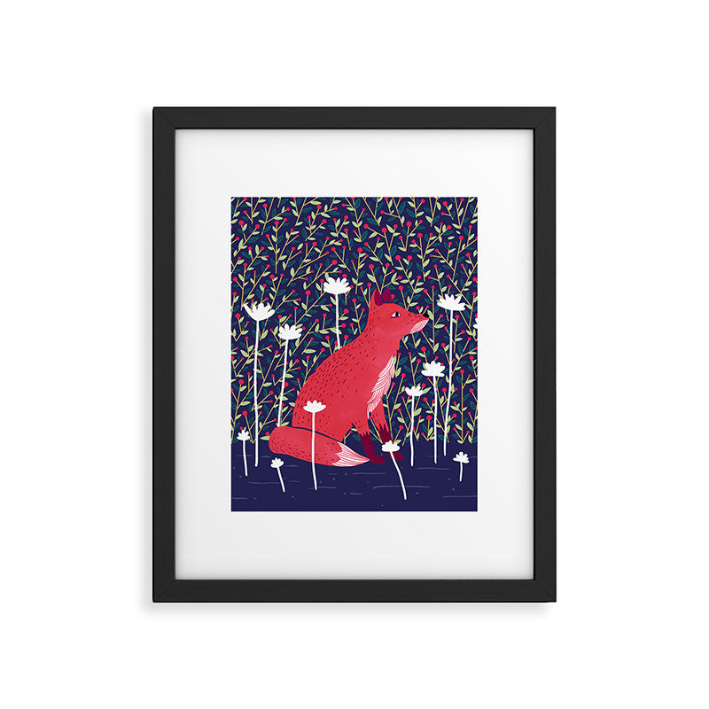 Fox in the Garden Framed Art Print Gallery Image 6