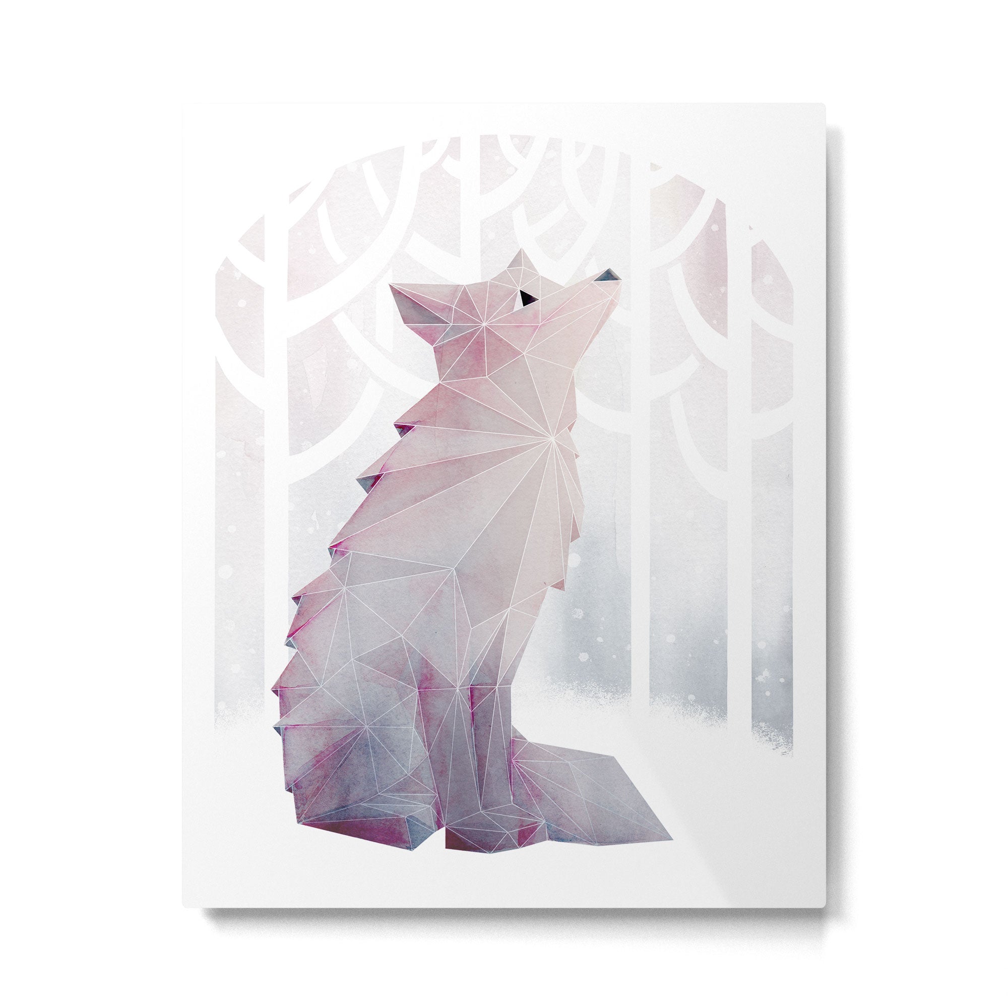 Fox in the Snow Metal Print Gallery Image 4