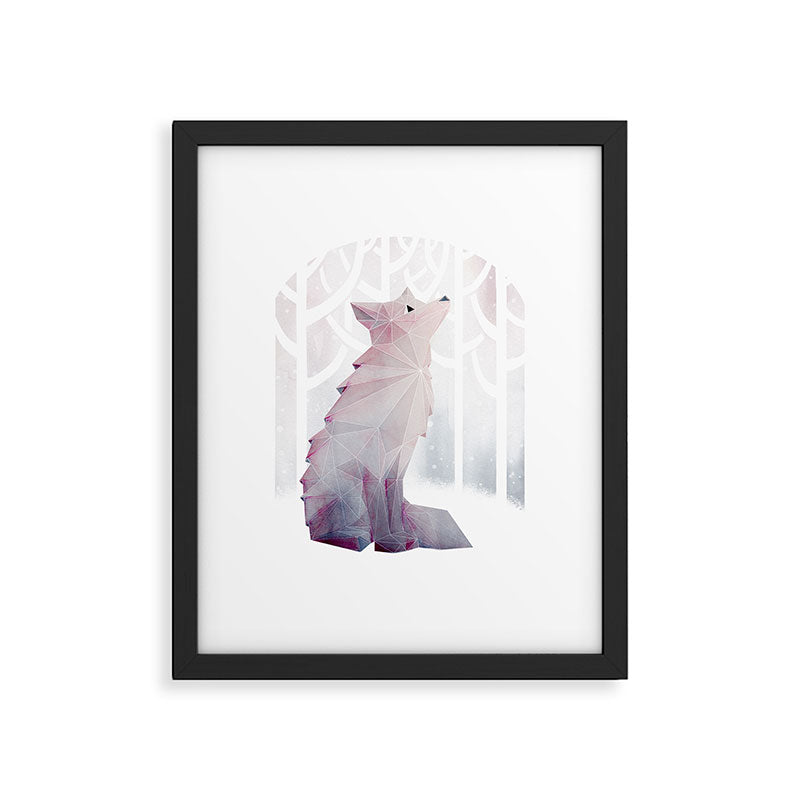 Fox in the Snow Framed Art Print Gallery Image 5