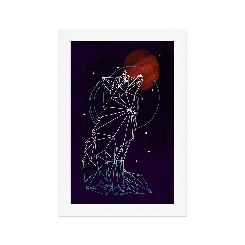 Fox in the Stars Art Print Gallery Image 1