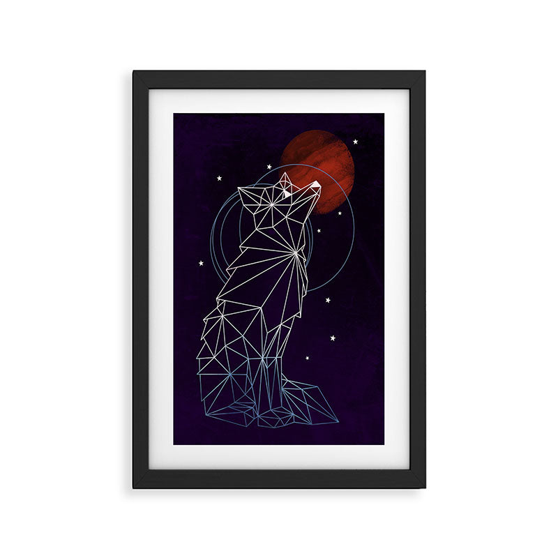 Fox in the Stars Framed Art Print Gallery Image 2