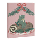 Frog on a Log with a Nog Canvas Print Gallery Image 8
