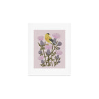 Goldfinch on Purple Thistles Art Print Gallery Image 1
