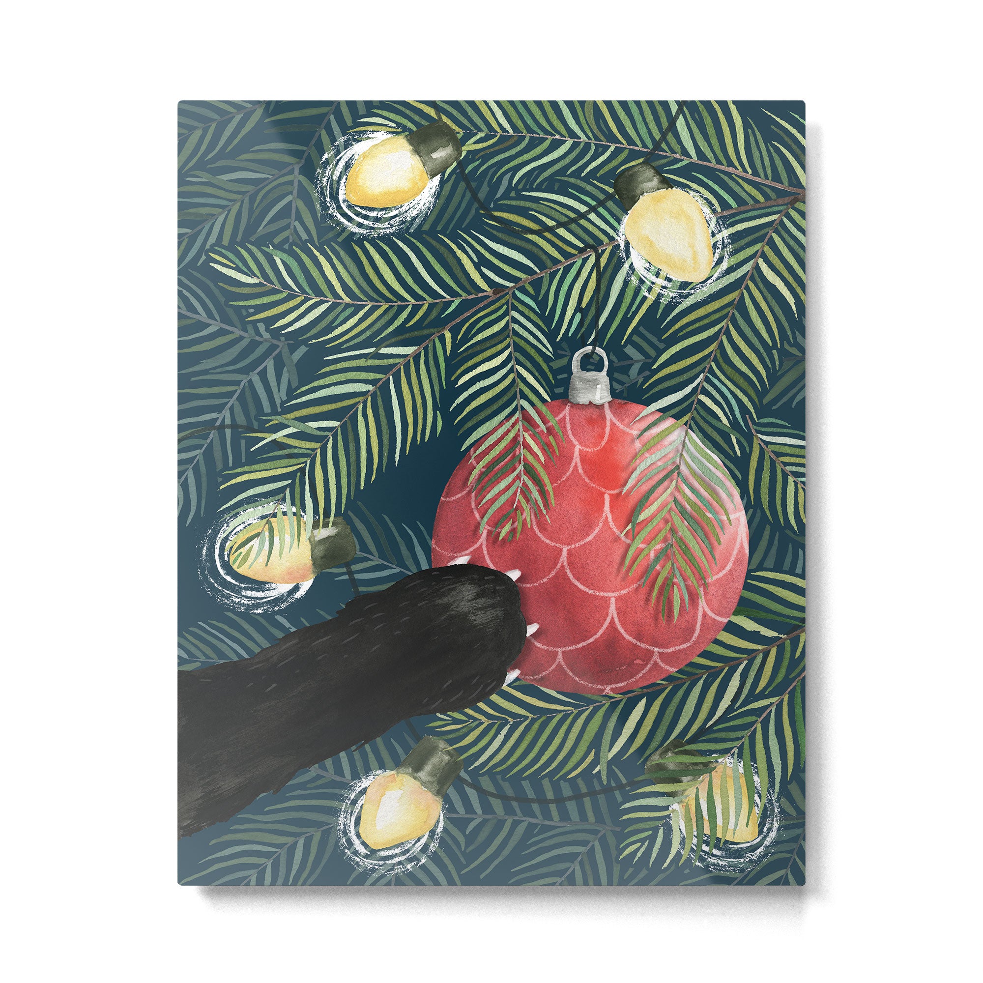 Here Comes Santa Claws Metal Print Gallery Image 4