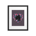 I Heart Cats and Flowers Framed Art Print Gallery Image 6