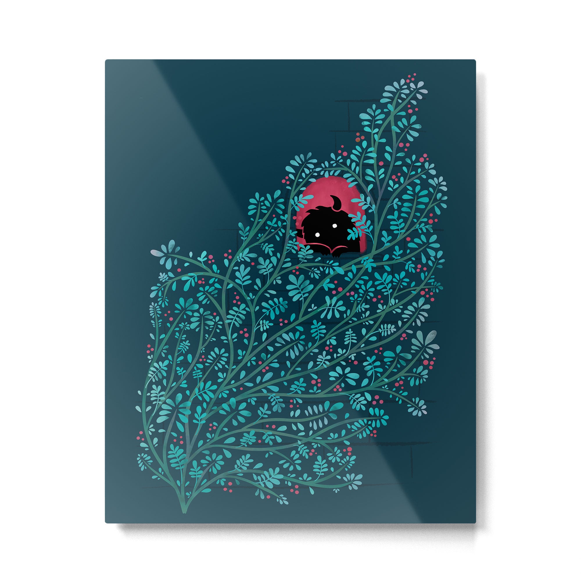 Introvert (Monster in the Window) Metal Print Gallery Image 4