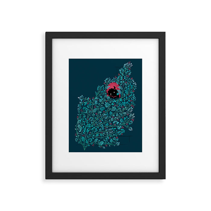 Introvert (Monster in the Window) Framed Art Print Gallery Image 1