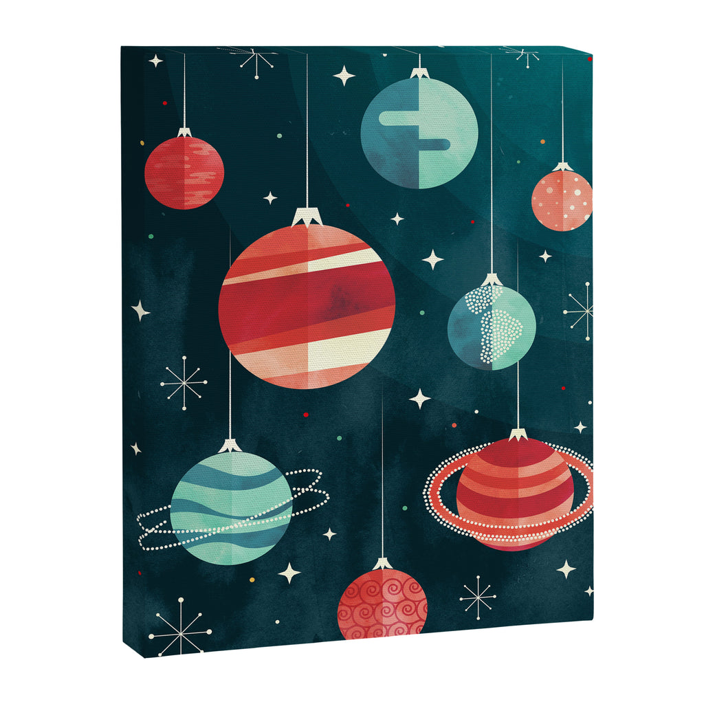 Joy to the Universe (in Teal) Canvas Print Gallery Image 6