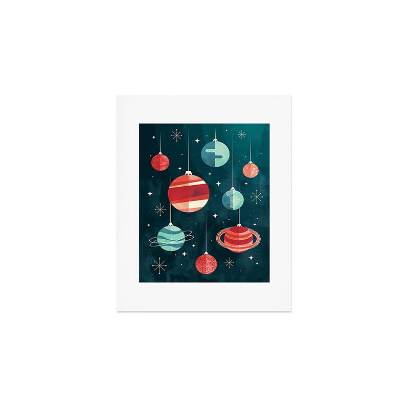Joy to the Universe (in Teal) Art Print Gallery Image 1