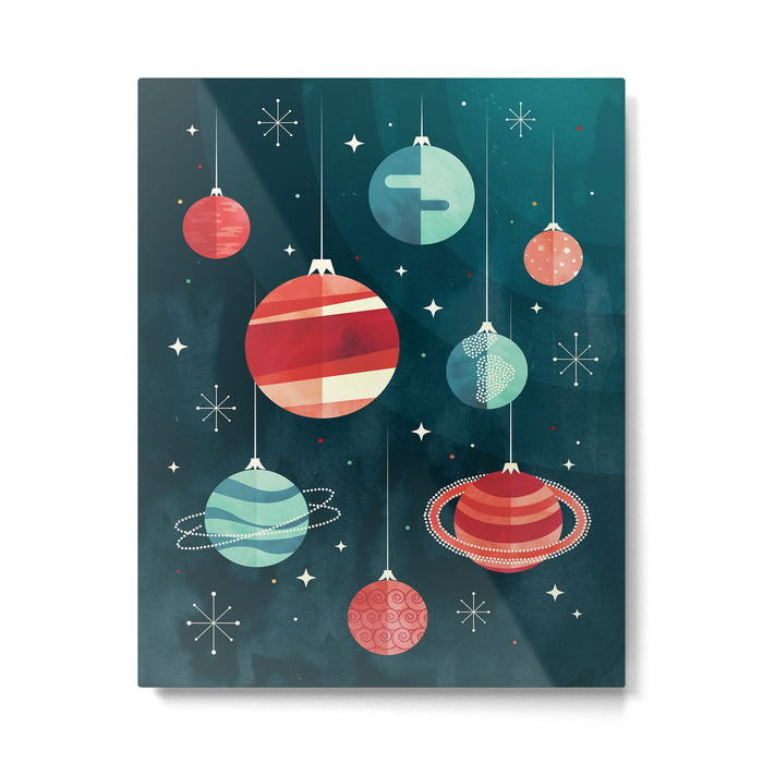 Joy to the Universe (in Teal) Metal Print Gallery Image 1