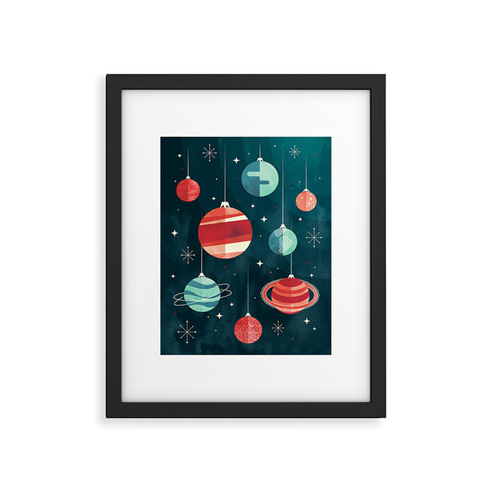Joy to the Universe (in Teal) Framed Art Print Gallery Image 1