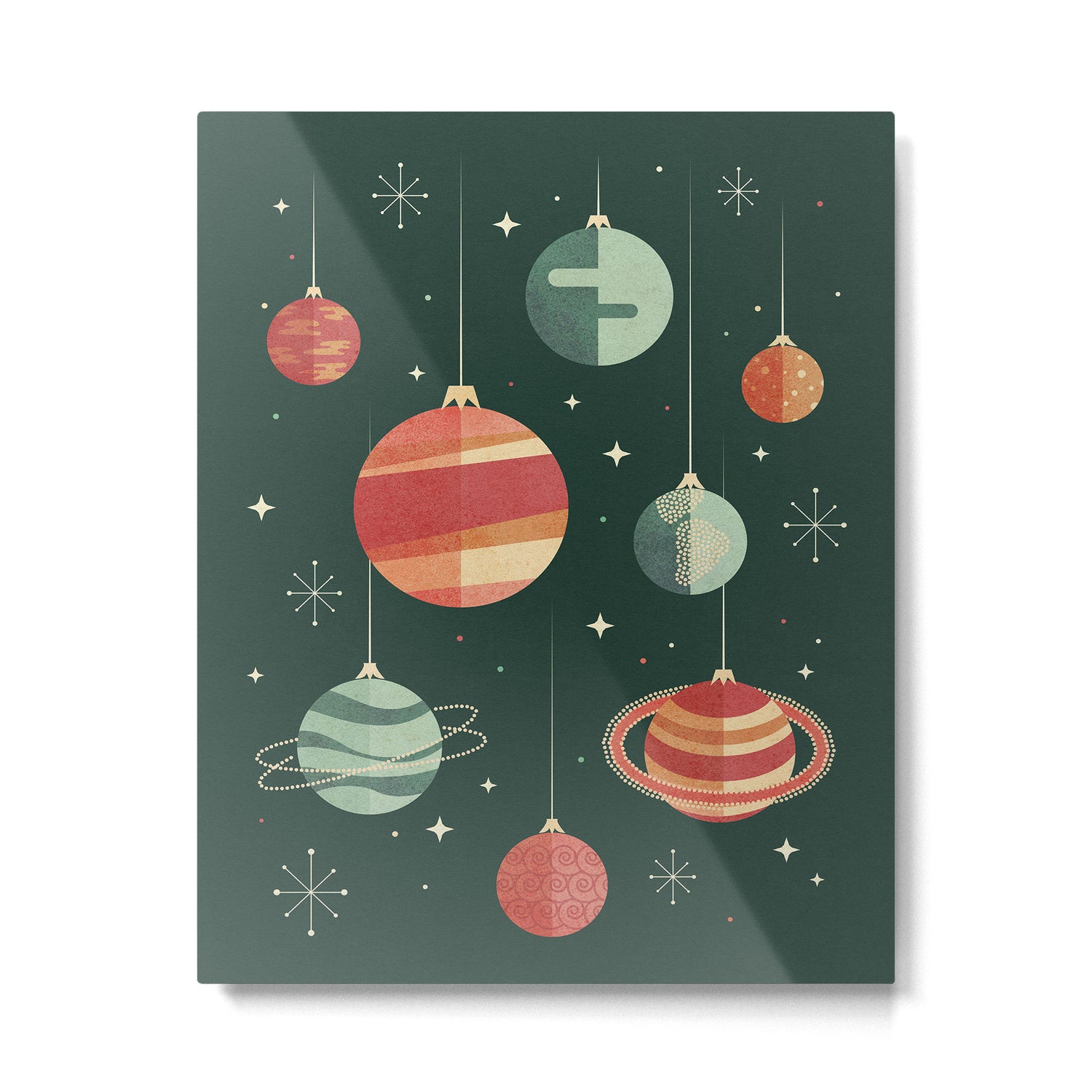 Joy to the Universe (on Green) Metal Print Gallery Image 4