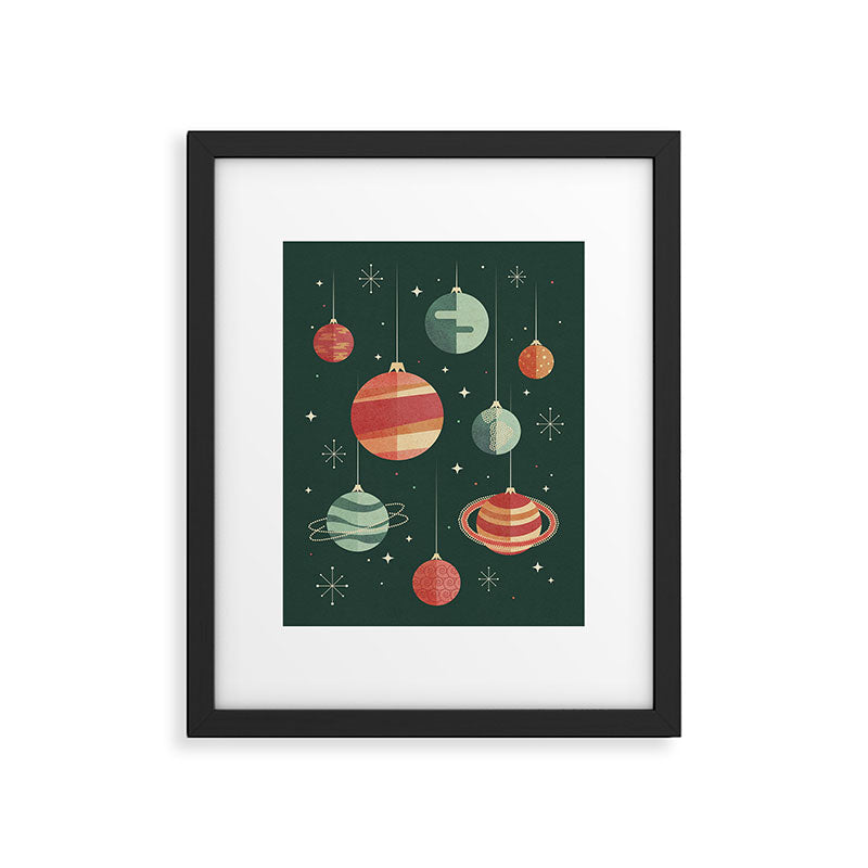 Joy to the Universe (on Green) Framed Art Print Gallery Image 5
