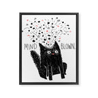 MIND BLOWN. Framed Canvas Print Gallery Image 8