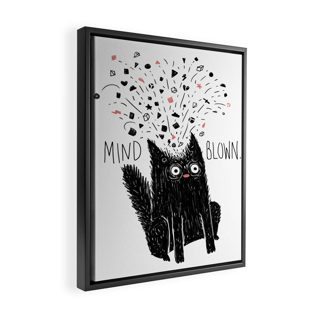 MIND BLOWN. Framed Canvas Print Gallery Image 2