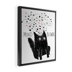 MIND BLOWN. Framed Canvas Print Gallery Image 2