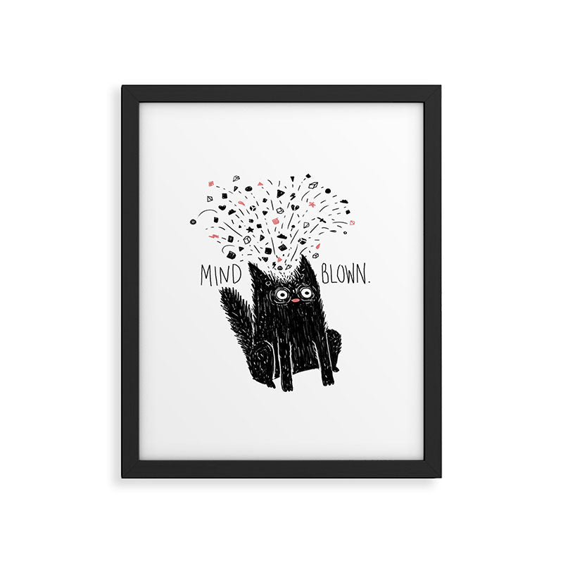 MIND BLOWN. Framed Art Print Gallery Image 6