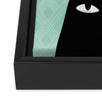 Mistletoe? (Black Cat) Framed Canvas Print Gallery Image 3
