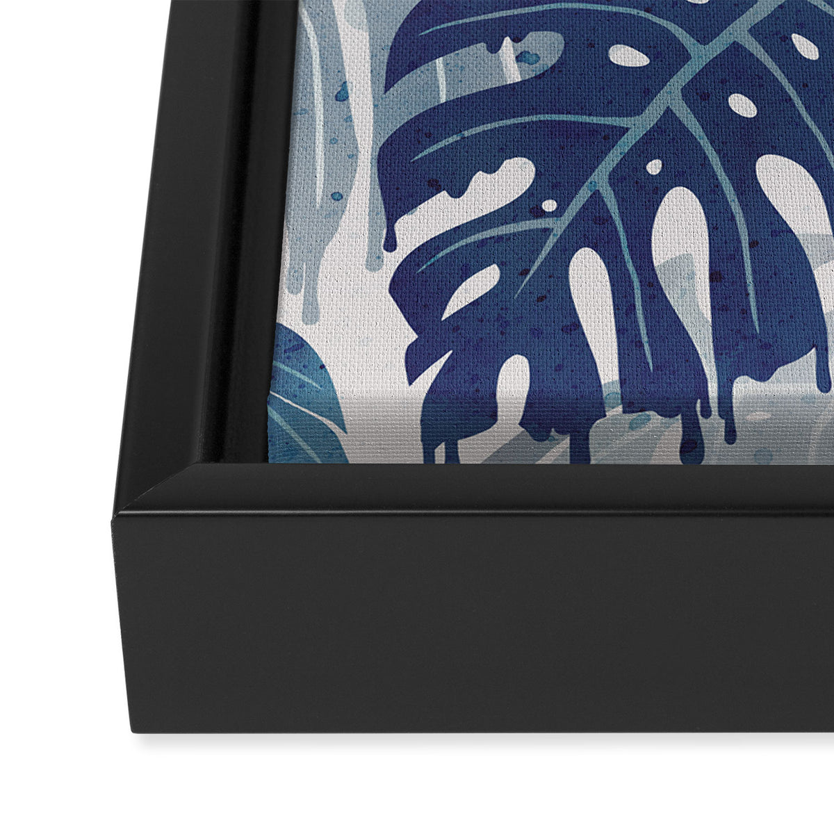 Monstera Melt Framed Canvas Print Gallery Image 3