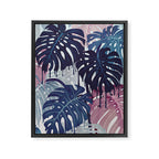 Monstera Melt Framed Canvas Print Gallery Image 8