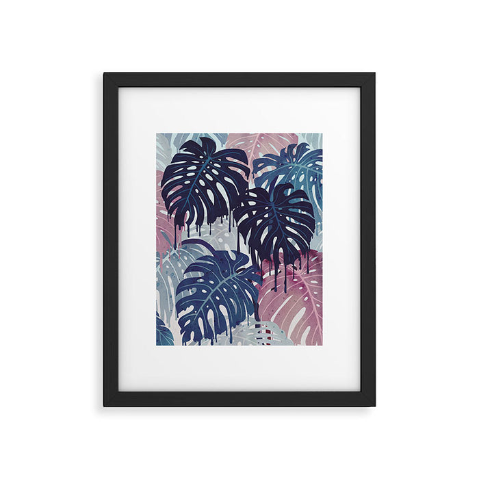 Monstera Melt Framed Art Print Gallery Image 1