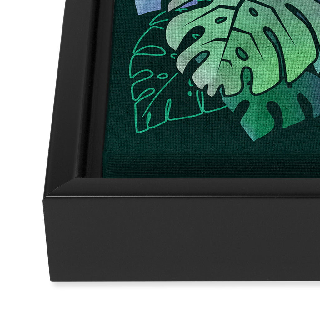 Monstera Monsters Framed Canvas Print Gallery Image 3